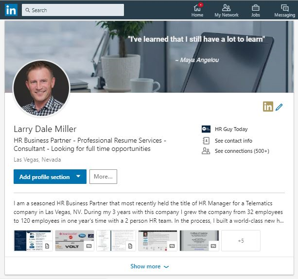 Branded LinkedIn Profile